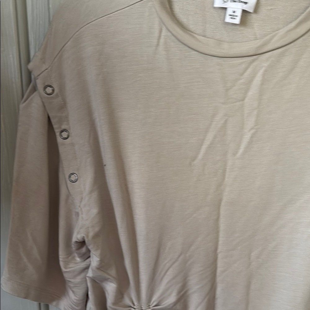 Tan Ruched Women's Top - Picture 5 of 6
